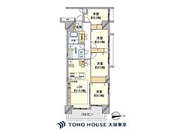 東京ビューマークス 4LDKの間取図画像