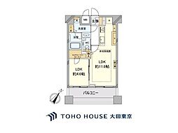 グラーサ白金高輪 1LDKの間取図画像