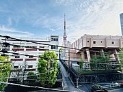 眺望良好。バルコニーから東京タワーが望めます。