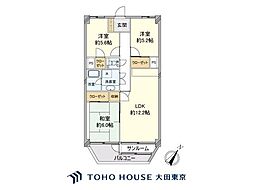 目黒プラザ 3LDKの間取図画像