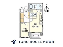 ウイナーズ蒲田南 1DKの間取図画像