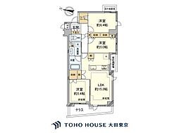 パルテール小石川五丁目 3LDKの間取図画像