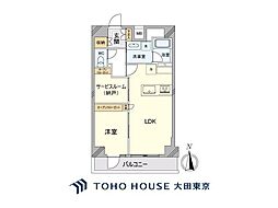 ラヴィリオ錦糸町ベルグレード 1SLDKの間取図画像
