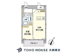 永谷ヒルプラザ六本木 1LDKの間取図画像