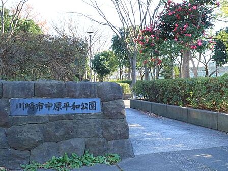 川崎市中原平和公園 650m
