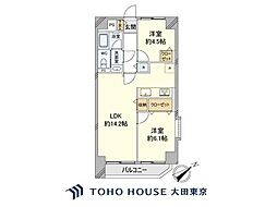 グランドメゾン大森山王 2LDKの間取図画像