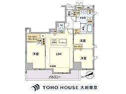 ソプラタワー 3LDKの間取図画像