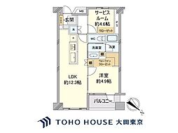 グランドメゾン目黒南 1SLDKの間取図画像