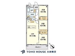 落合パーク・ファミリア 3LDKの間取図画像