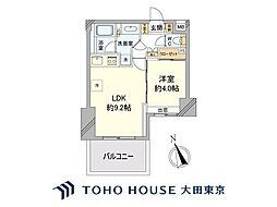 藤和シティホームズ芝浦 1LDKの間取図画像