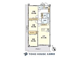 ダイアパレス鶴見並木通り 3LDKの間取図画像