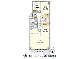ファミール浜園 3LDKの間取図画像