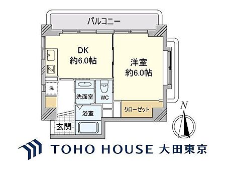 1LDK 間取り