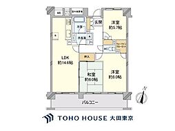リーデンススクエア横浜鶴見 3LDKの間取図画像