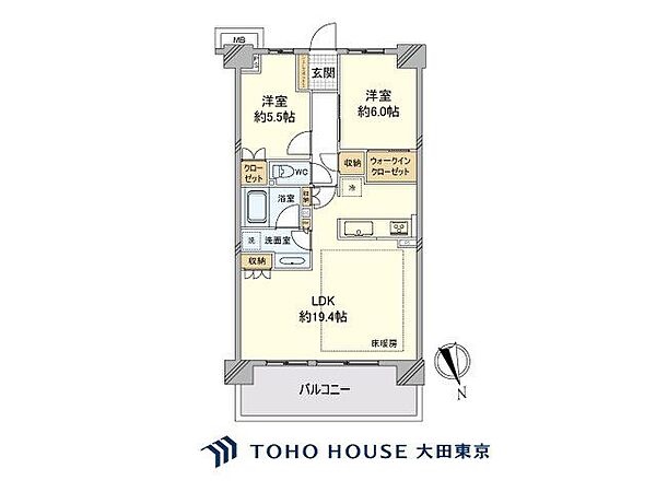 間取りを拡大表示