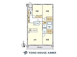 ワイズ222 3LDKの間取図画像