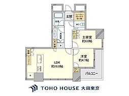 パークコート虎ノ門 2LDKの間取図画像
