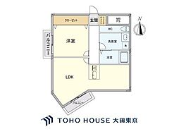 五反田ダイヤモンドマンション 1LDKの間取図画像