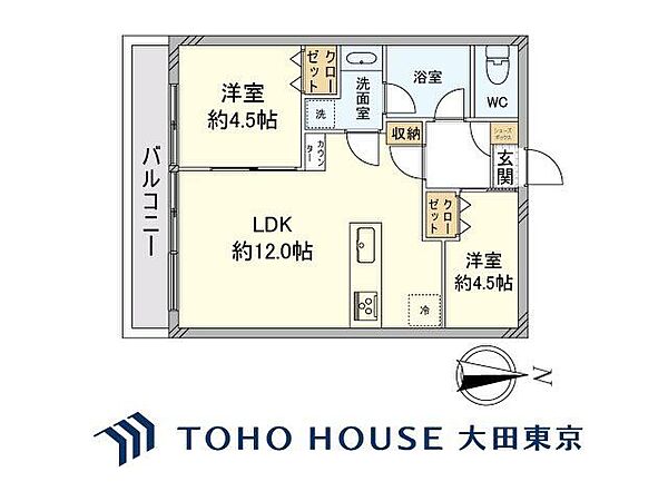 間取りを拡大表示