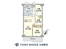 ソフトタウン晴海 3LDKの間取図画像