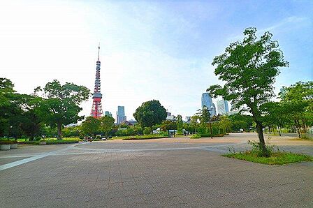 芝公園 1100m