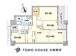 芝浦アイランドグローヴタワー 3LDKの間取図画像