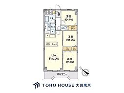 池の上グロリアハイツ 3LDKの間取図画像