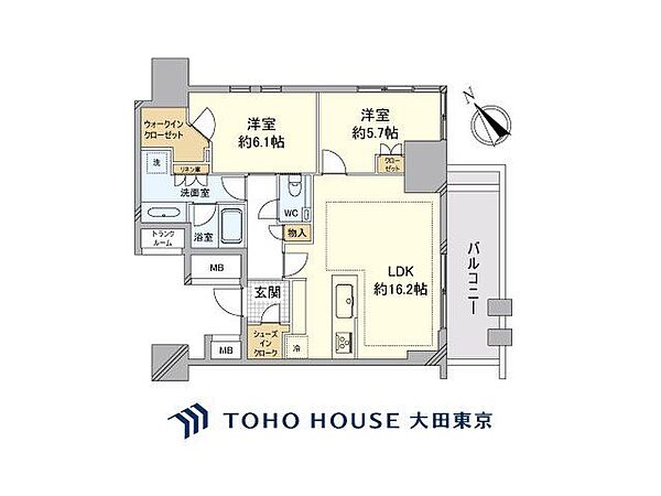 間取りを拡大表示