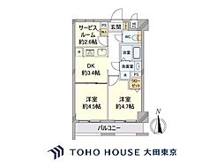 ライオンズプラザ川崎第2 2SKの間取図画像