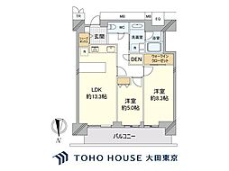 ザ・パークハウス晴海タワーズクロノレジデンス 2LDKの間取図画像