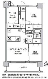 間取図画像 2SLDK