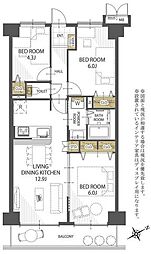 間取図画像 3LDK