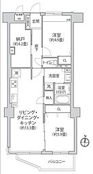 間取図画像 2SLDK