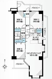 間取図画像 3LDK