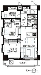 ナイスアーバン池袋山手通り 3LDKの間取図画像