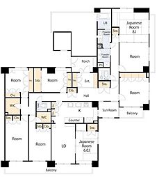 間取図画像 8LDK