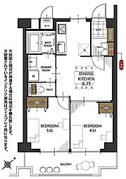ルシエール江古田 2DKの間取図画像