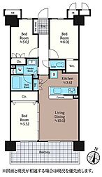 エンゼルソレスト朝霞台 2LDKの間取図画像