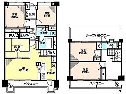 コスモ・ザ・パークス浦和 5LDKの間取図画像