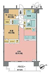 フォレストリア東浦和 1SLDKの間取図画像