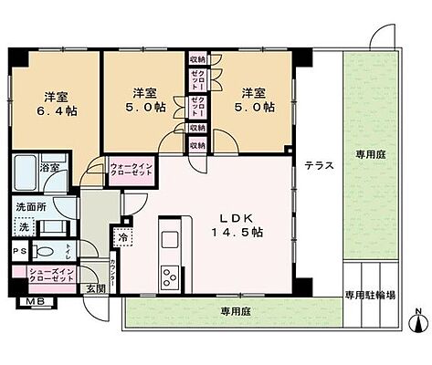 間取り アイディコート蕨パークアベニュー 1階/-