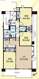 ザステイツ志木パークステージ 3LDKの間取図画像