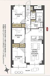 ウエストハイツ高島平 3LDKの間取図画像