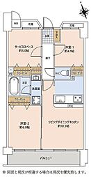 ロイヤルステージ朝霞 2SLDKの間取図画像