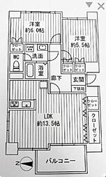 ソフィア川口幸町 2LDKの間取図画像