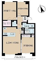 ユーアイコーポ川口 3LDKの間取図画像