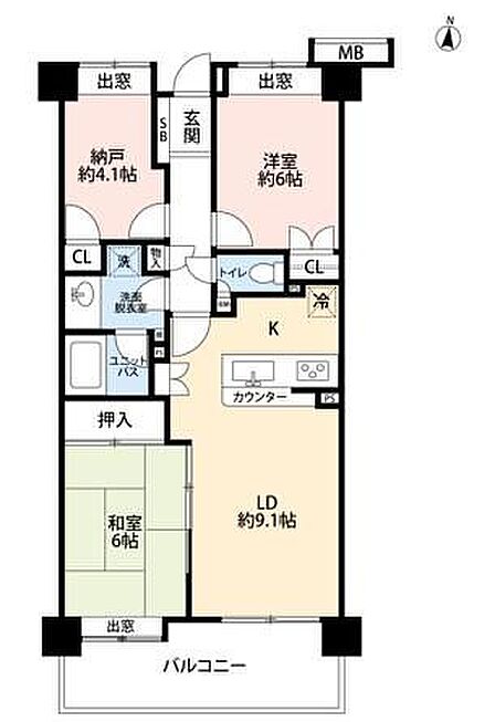南向きバルコニーで陽当たり良好。新規リフォーム済の綺麗なお部屋で新生活をスタートできます。