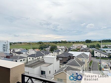 住戸からの眺望。風通しが良く、お洗濯物も早く乾きそうです。毎日のお洗濯が楽しみになりそうです。