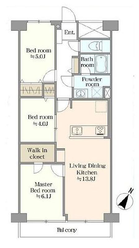 南東向きバルコニーで陽当たり。新規リフォーム済の綺麗なお部屋で新生活をスタートできます。