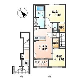 JR香椎線 舞松原駅 徒歩20分 2階/-